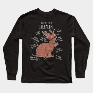 Jackalope Anatomy Long Sleeve T-Shirt